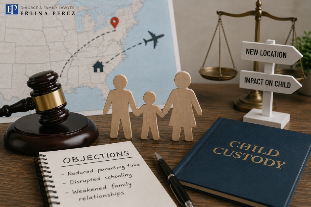 relocate out of New Jersey after a divorce